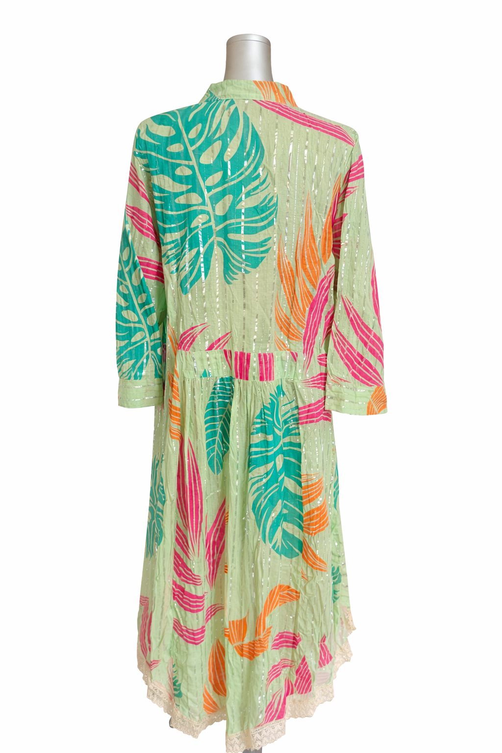 Tropical Muse Embroidered Tunic Coverup Dress