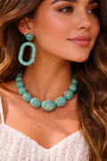 Turquoise Muse Studded Jewelry Set