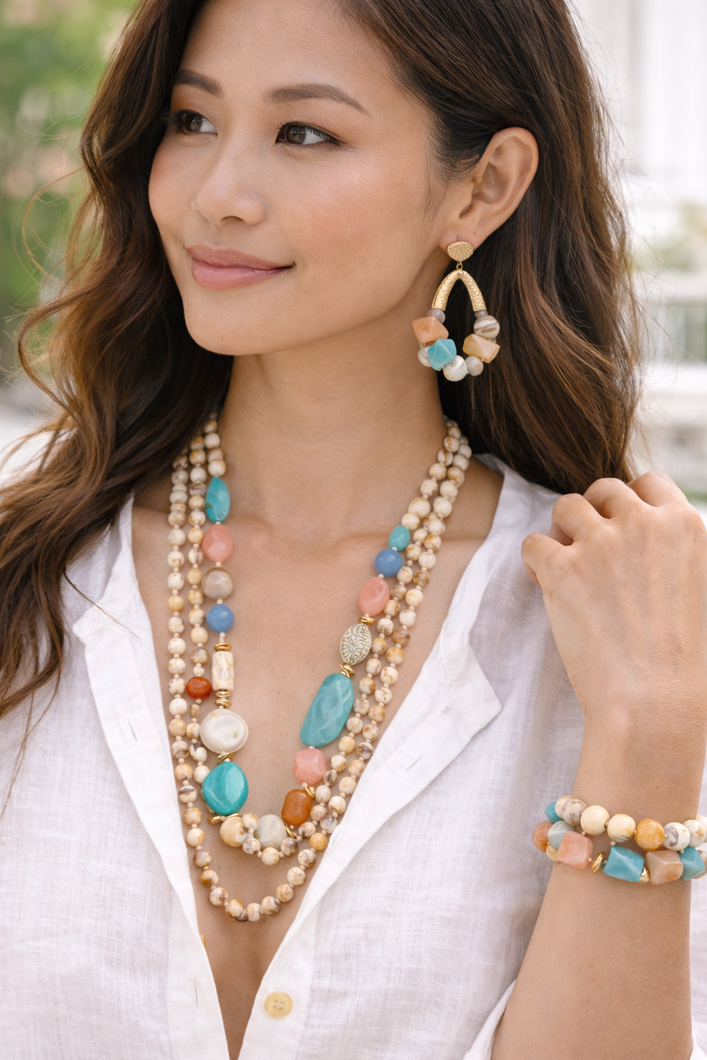 Coastal Muse Beaded Jewelry Set