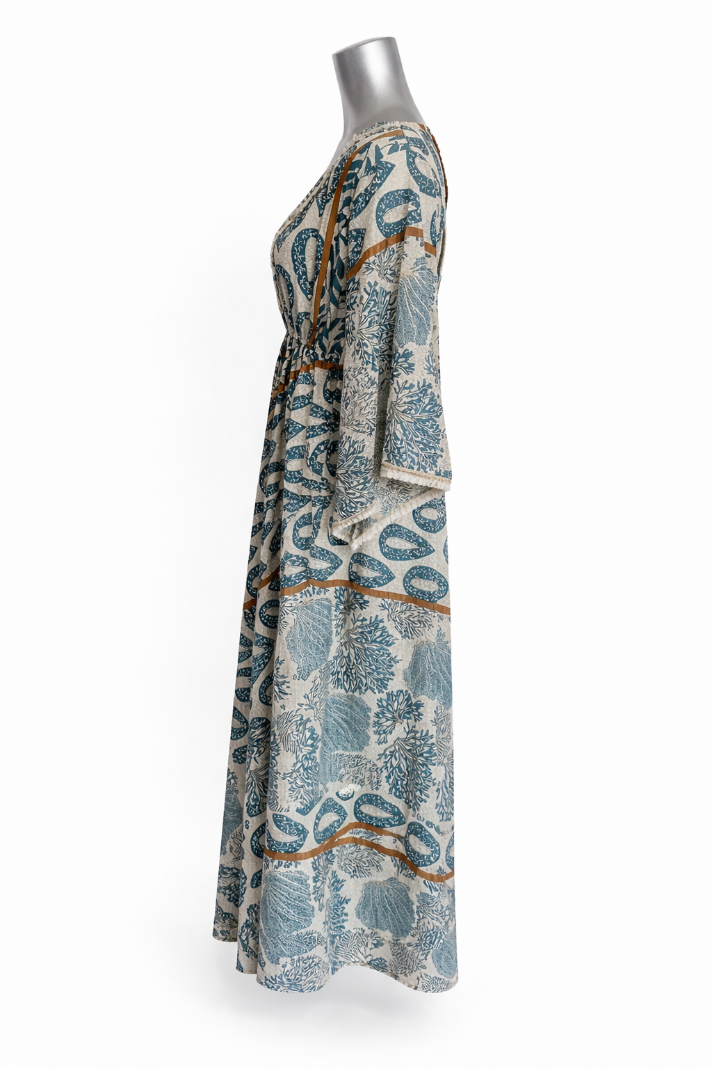 Coastal Muse Cold-Pressed Silk Maxi Dress