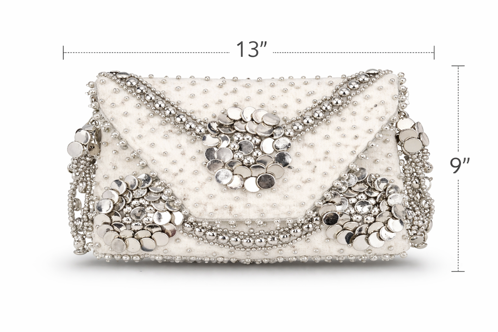 Luna Cascade Embellished Shoulder Bag & Belt Set