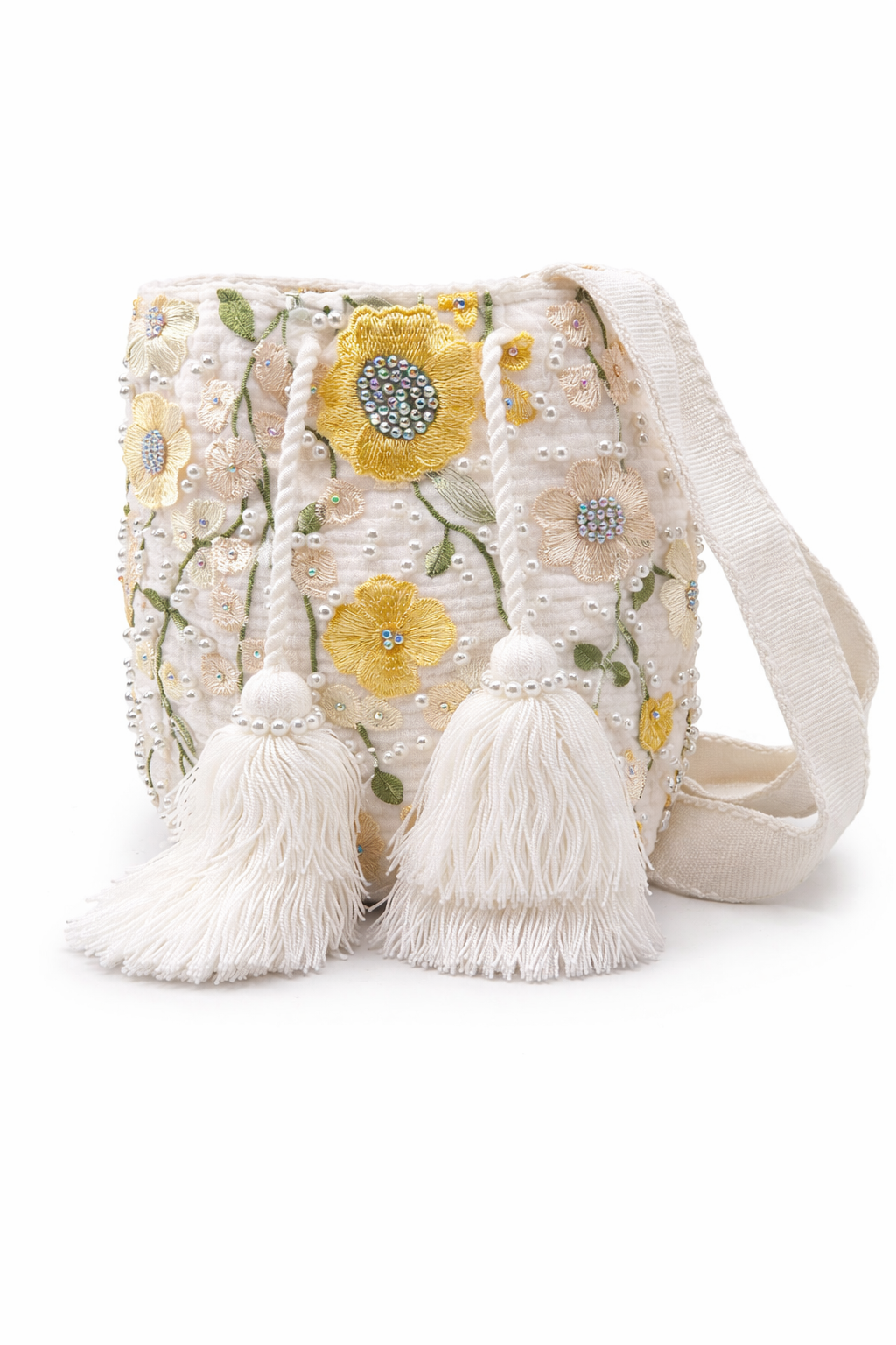 Golden Garden Whimsy Bucket Bag