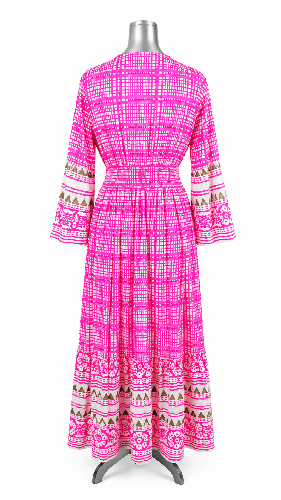 Santorini Sunset Embellished Maxi Dress