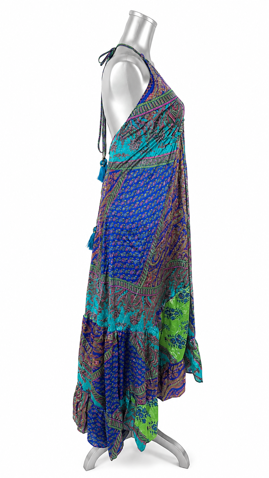 Ocean Jewel Boho Silk Maxi