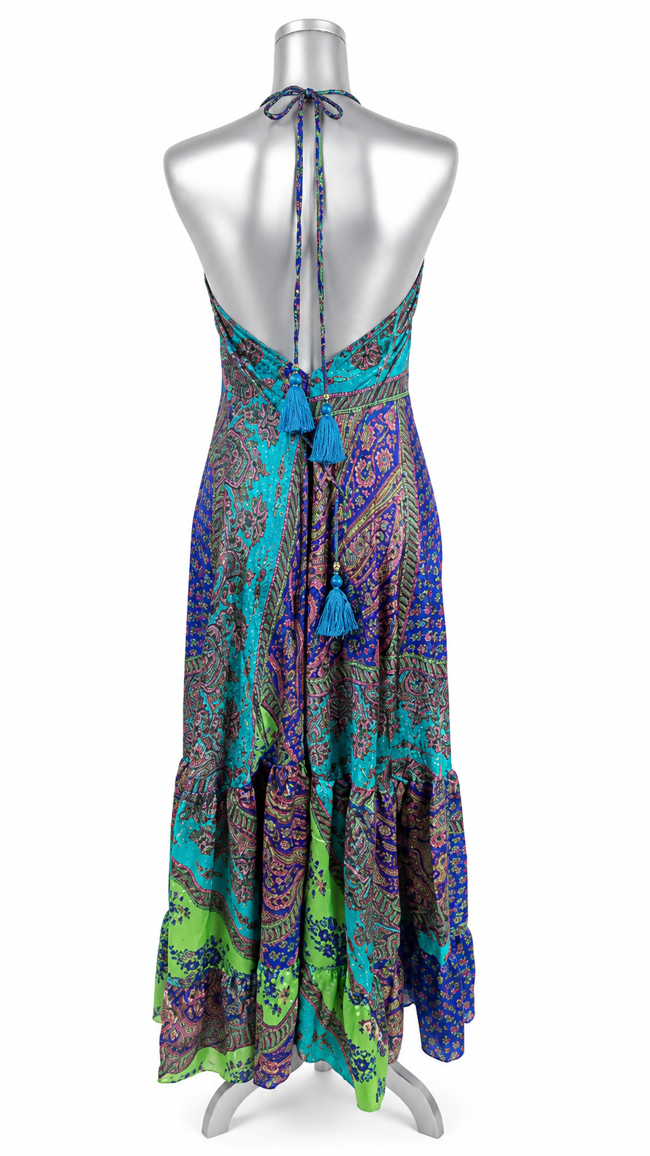 Ocean Jewel Boho Silk Maxi