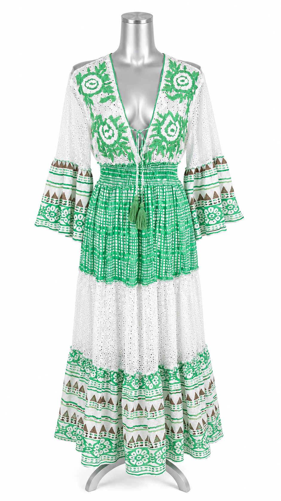 Emerald Coast Embroidered Maxi Dress