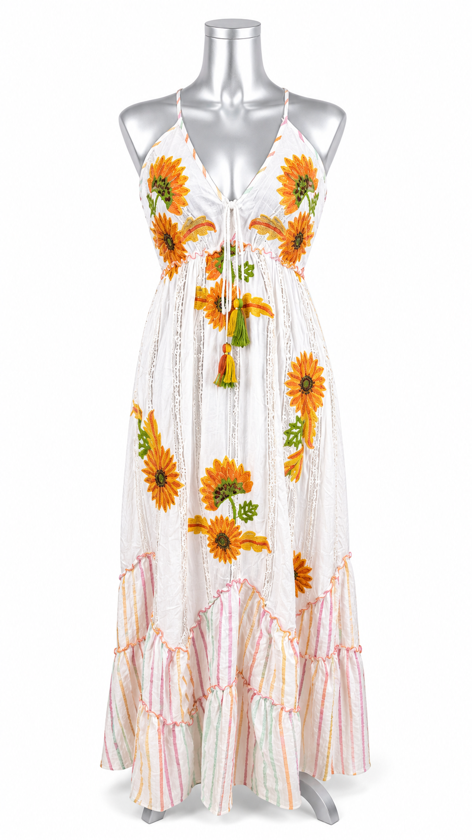 Sunflower Fields Cotton Maxi Dress