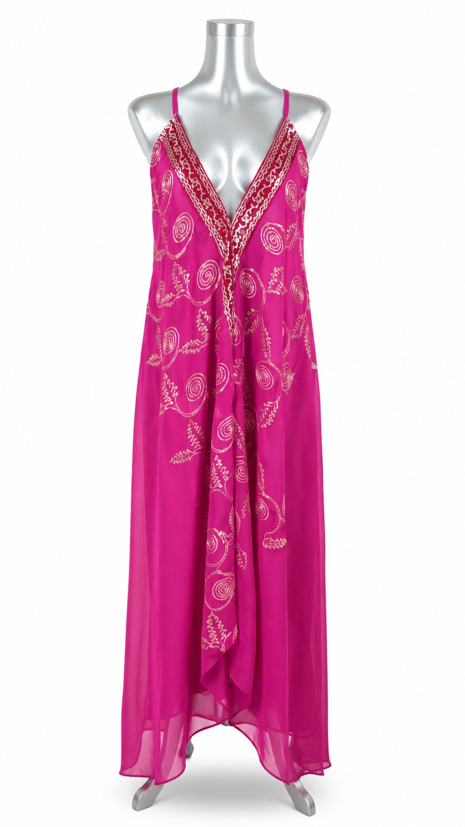 Empress Aura Embroidered Sheer Coverup Dress