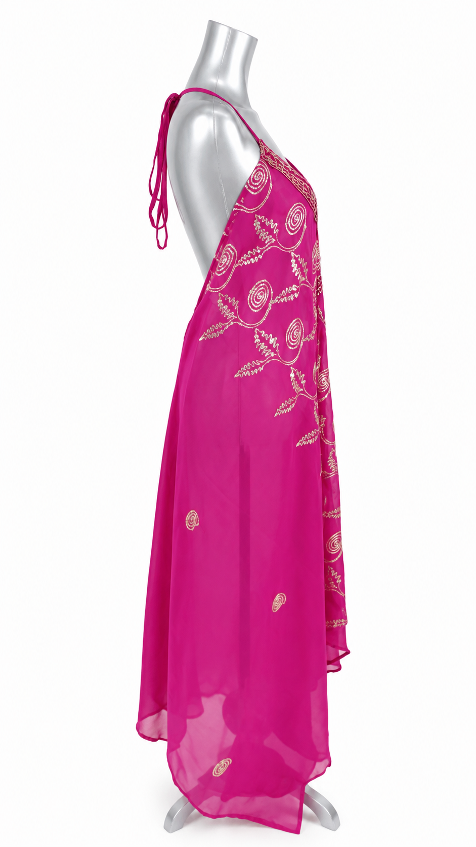 Empress Aura Embroidered Sheer Coverup Dress
