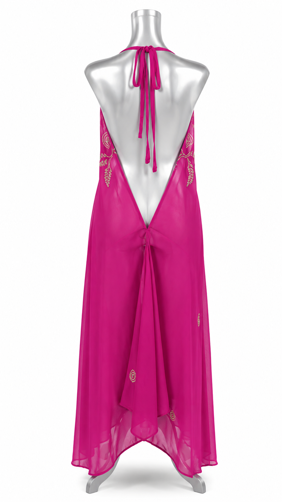 Empress Aura Embroidered Sheer Coverup Dress