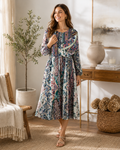 Vintage Doll Moonlit Mosaic Midi Dress