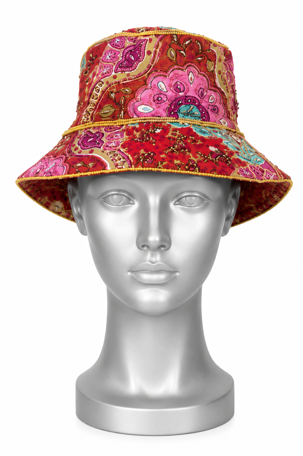 Vintage Doll Riviera Beaded Midi Dress & Hat Set