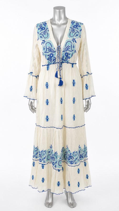 Azure Moon Heirloom Maxi Dress