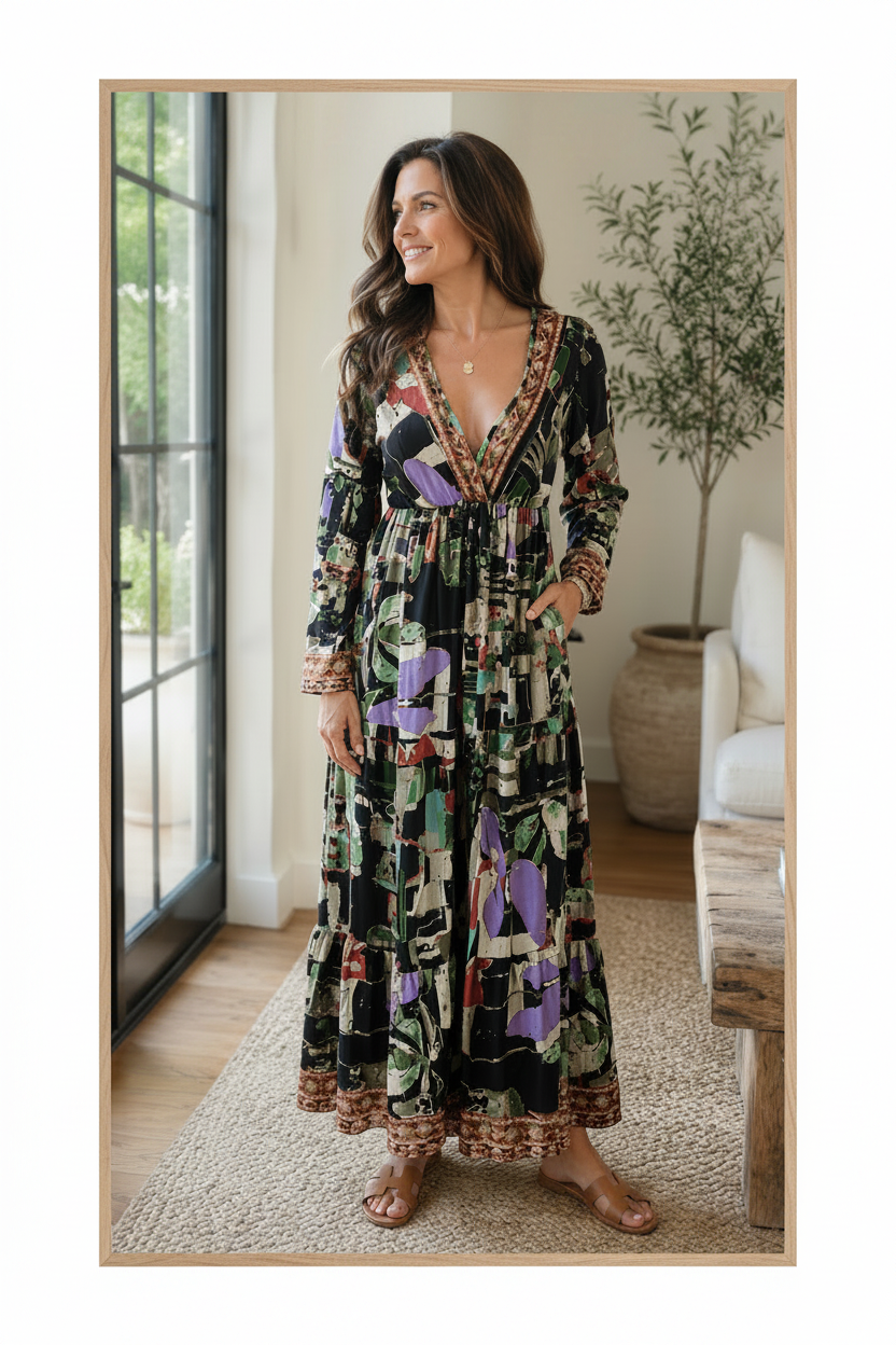 Dragonfly Silk Dress