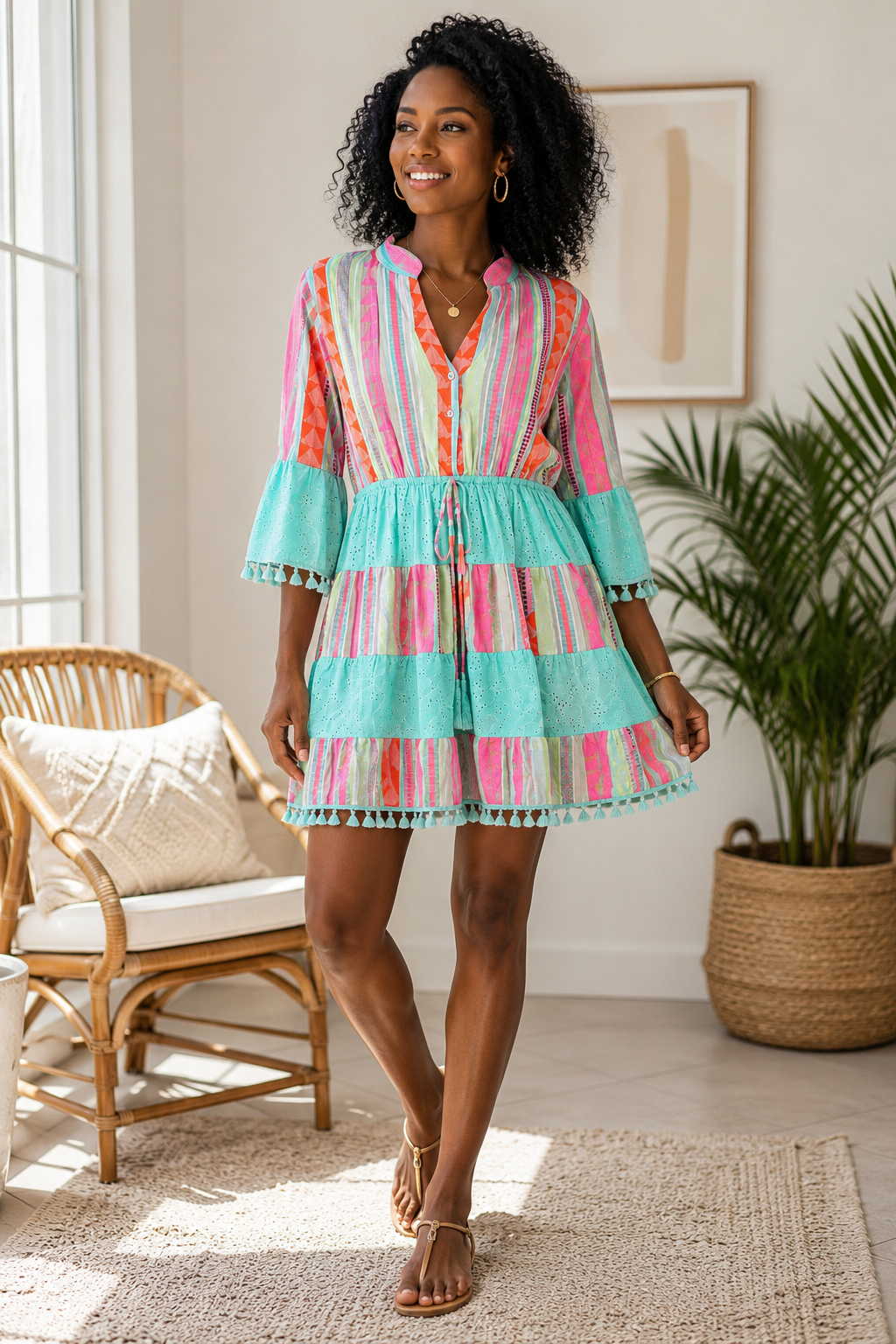 Candy Coast Tassel Dress