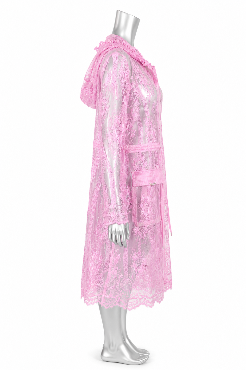 Blush Reverie Lace Duster Jacket