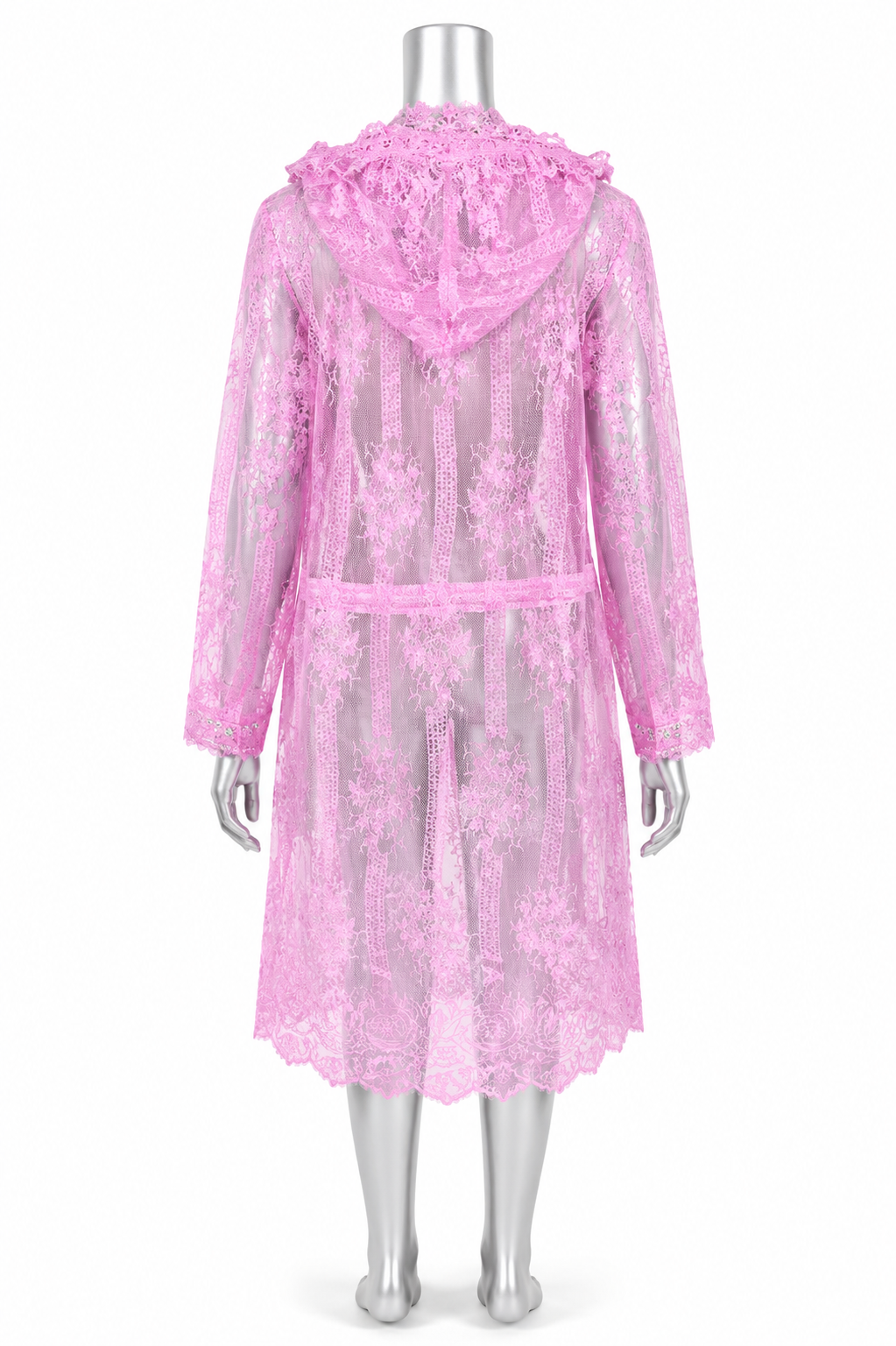 Blush Reverie Lace Duster Jacket