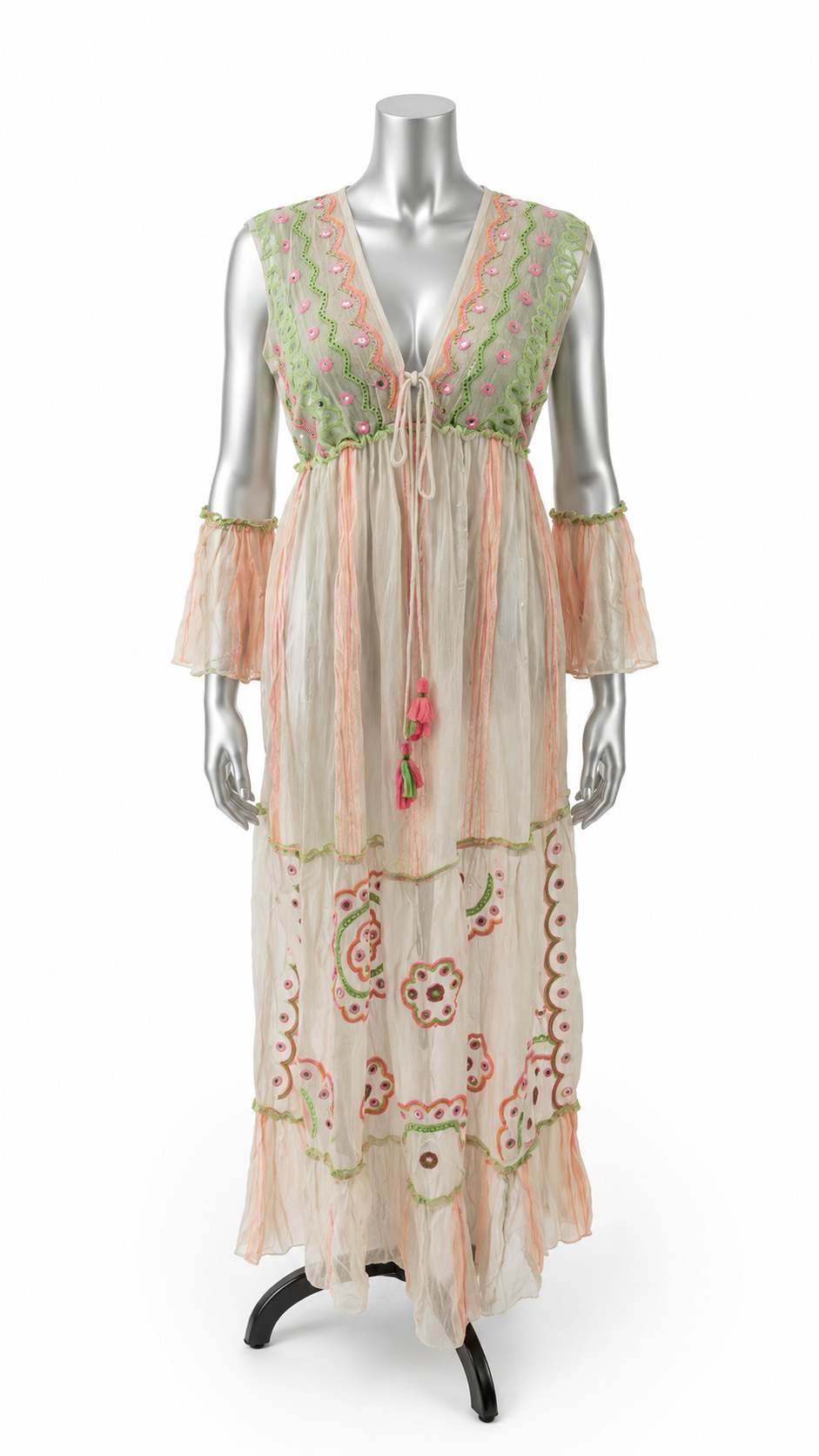 Electric Wildflower Embellished Maxi