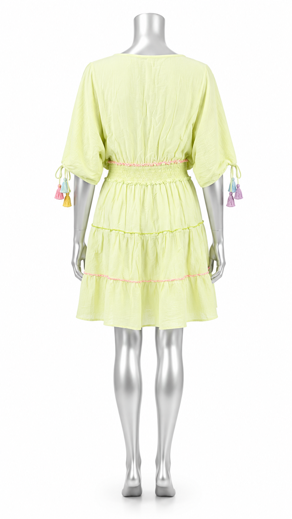 Pastel Garden Whisper Embroidered Dress