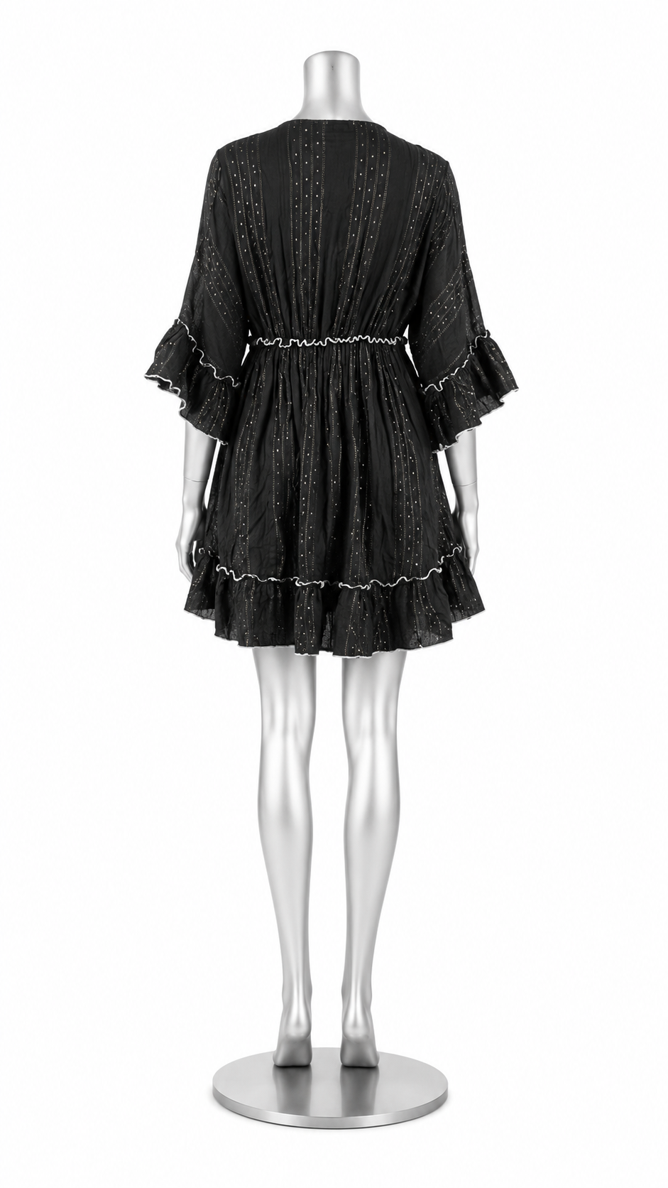 Midnight Mosaic Embroidered Dress