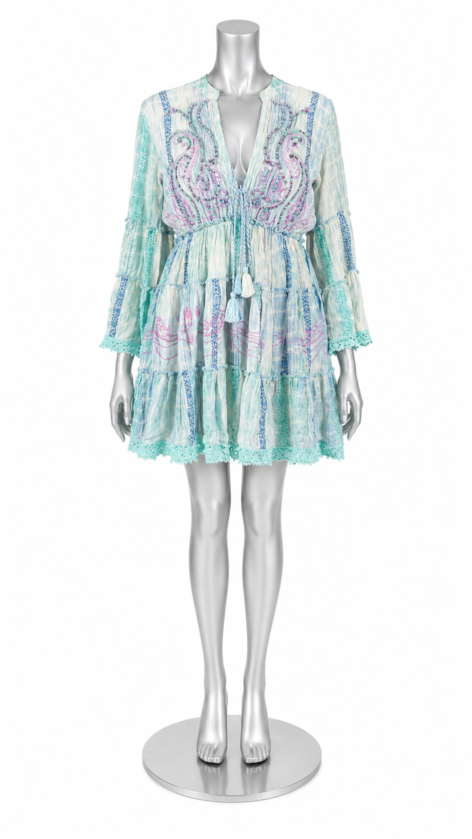 Dreamweaver Beaded Peasant Dress