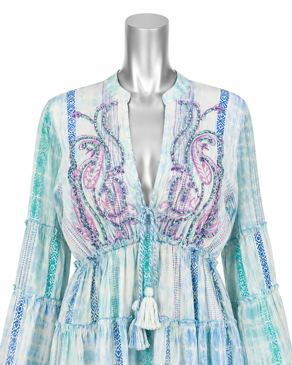 Dreamweaver Beaded Peasant Dress