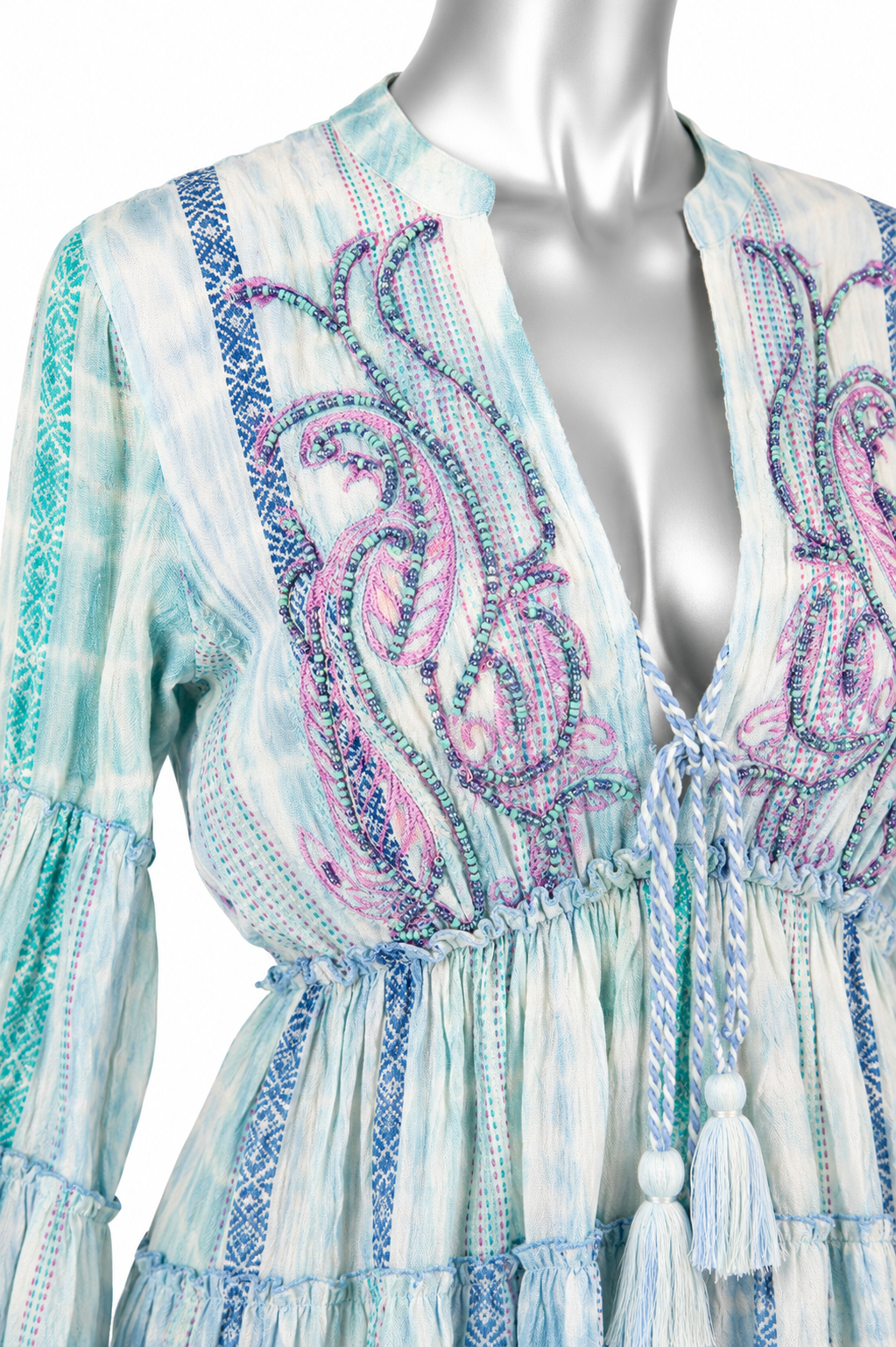 Dreamweaver Beaded Peasant Dress