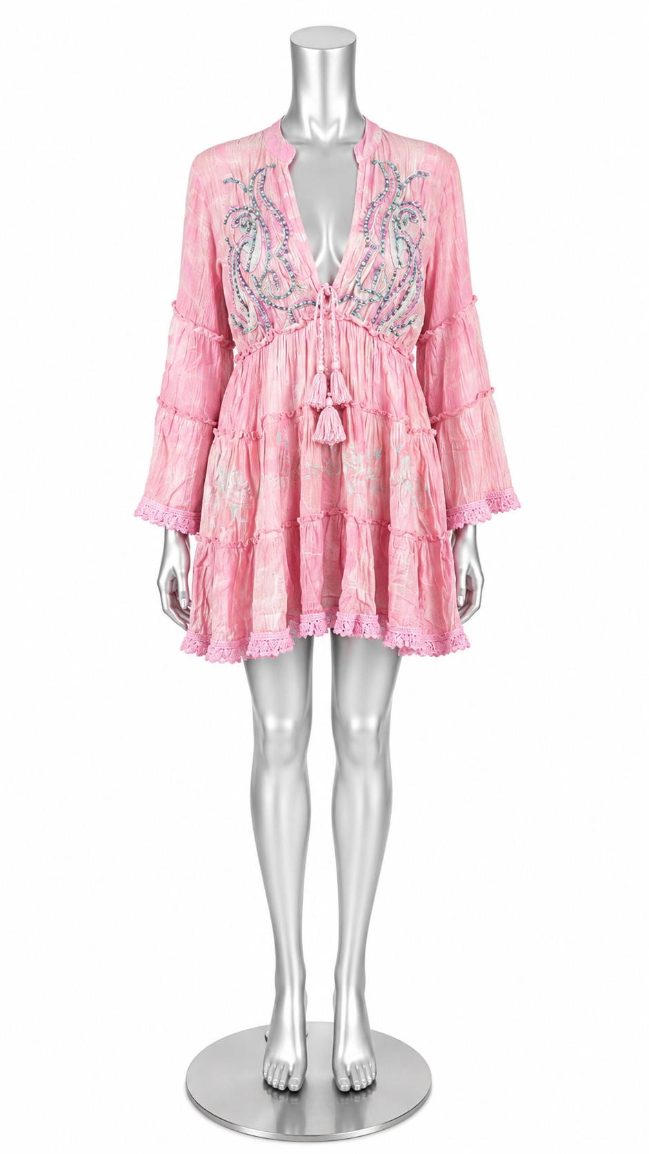 Dreamweaver Beaded Peasant Dress