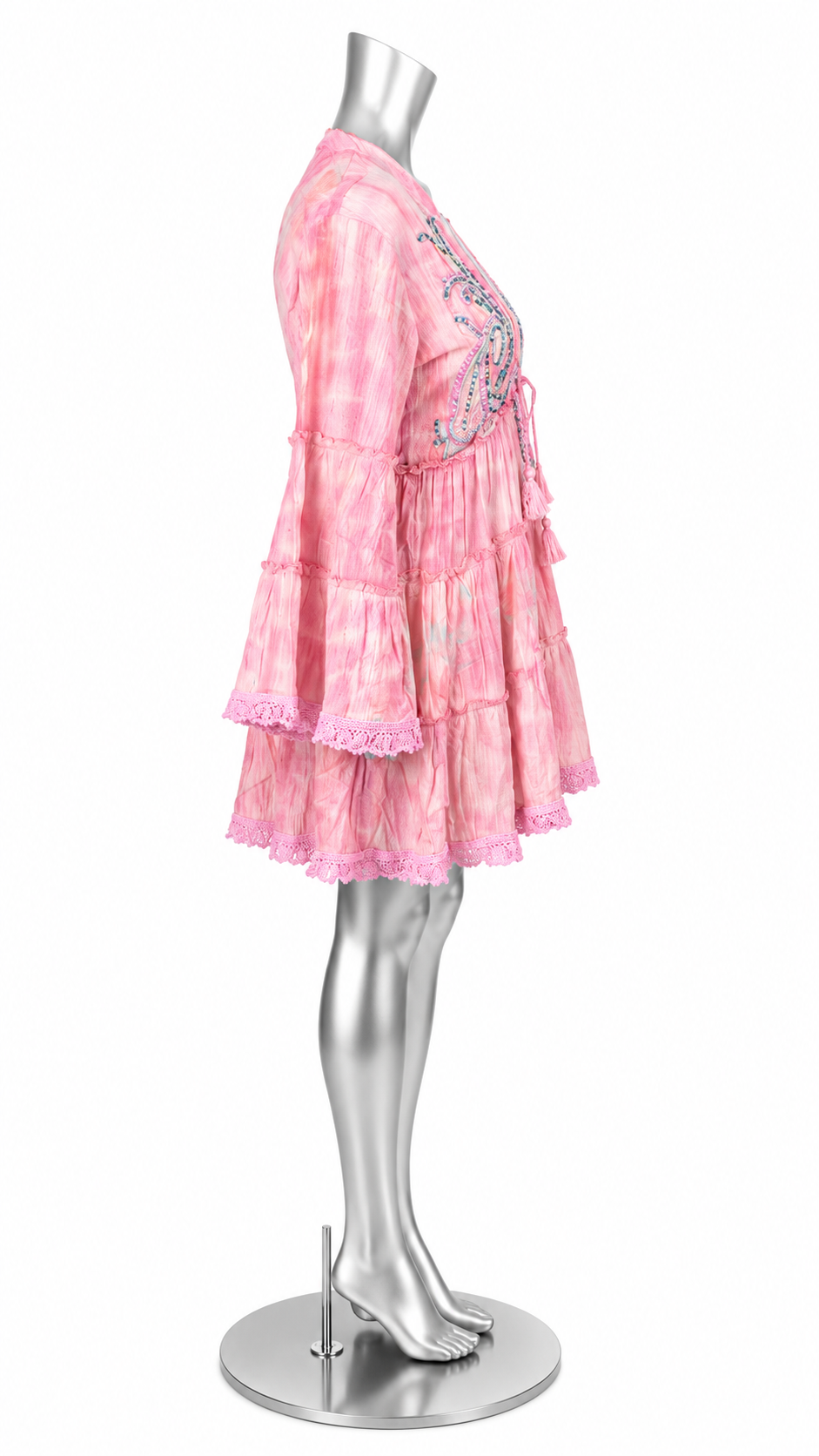 Dreamweaver Beaded Peasant Dress