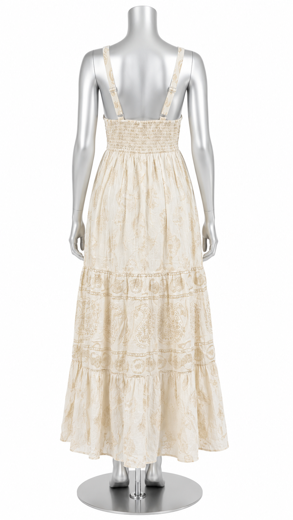Golden Heirloom Embroidered Maxi Dress