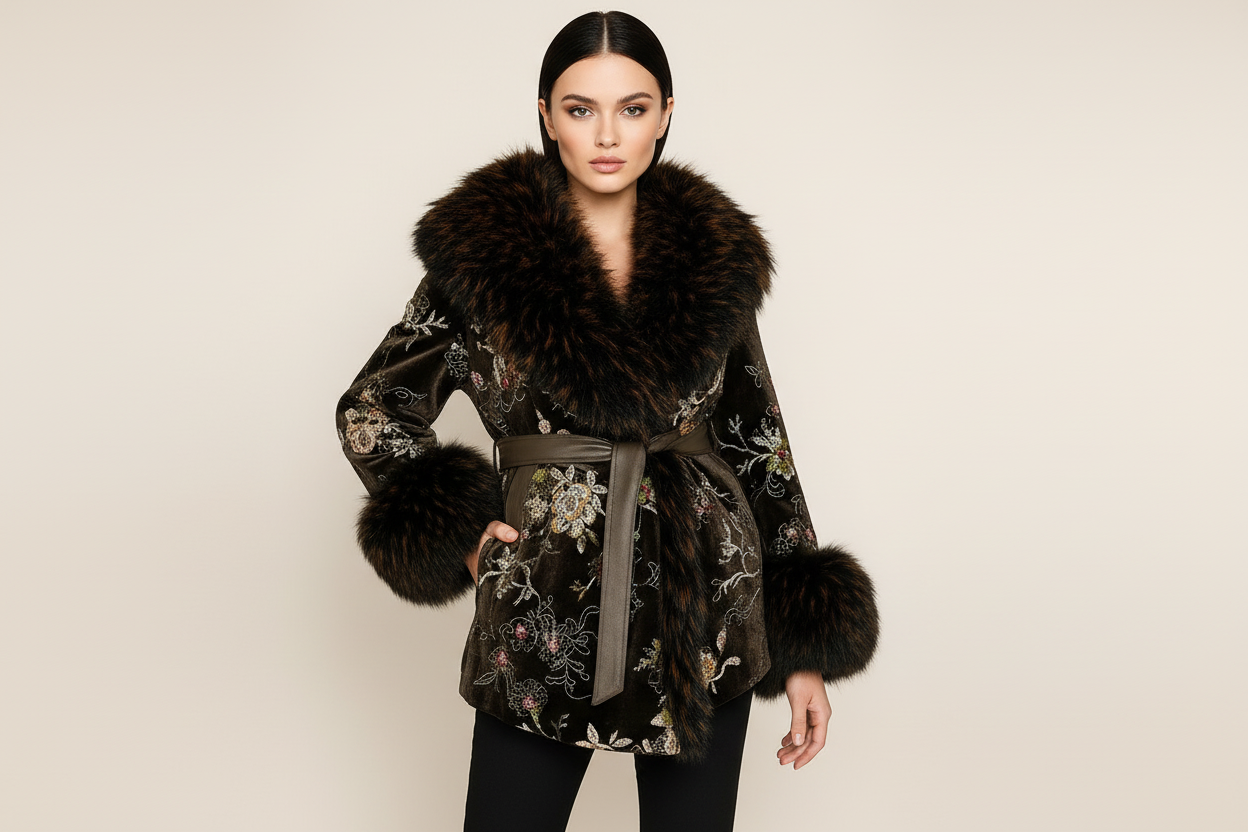 Velvet Ember Luxe Coat