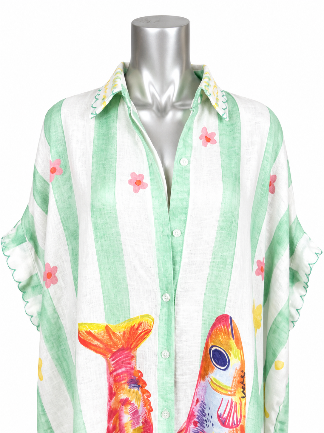 Sardine Social Linen Shirt Dress