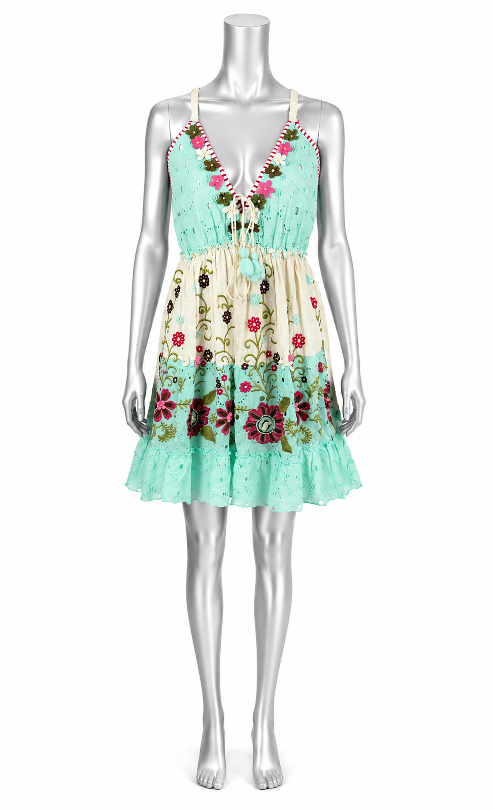 Mint Blossom Daydream Mini Dress