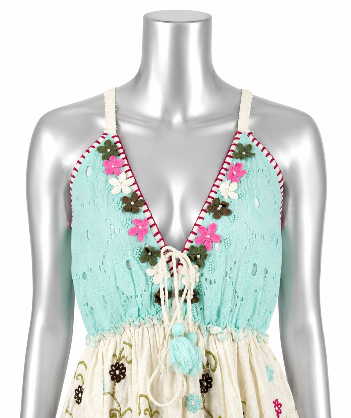 Mint Blossom Daydream Mini Dress