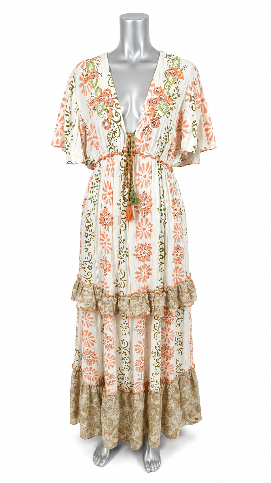 Coral Coast Bloom Maxi Dress
