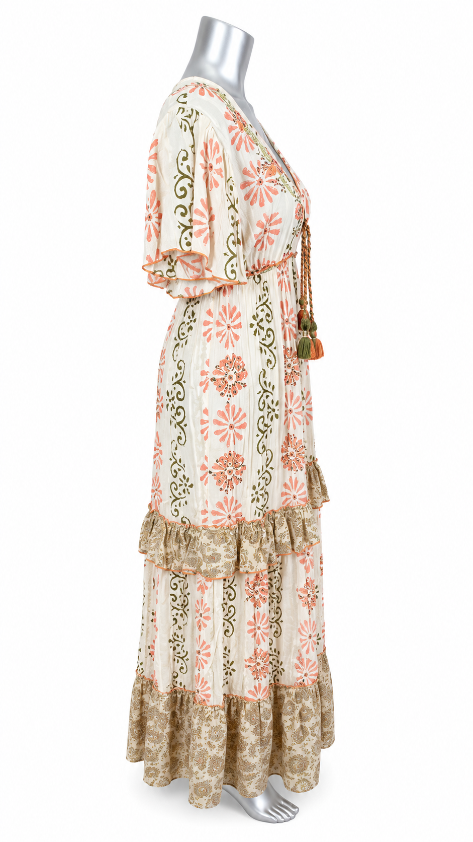 Coral Coast Bloom Maxi Dress