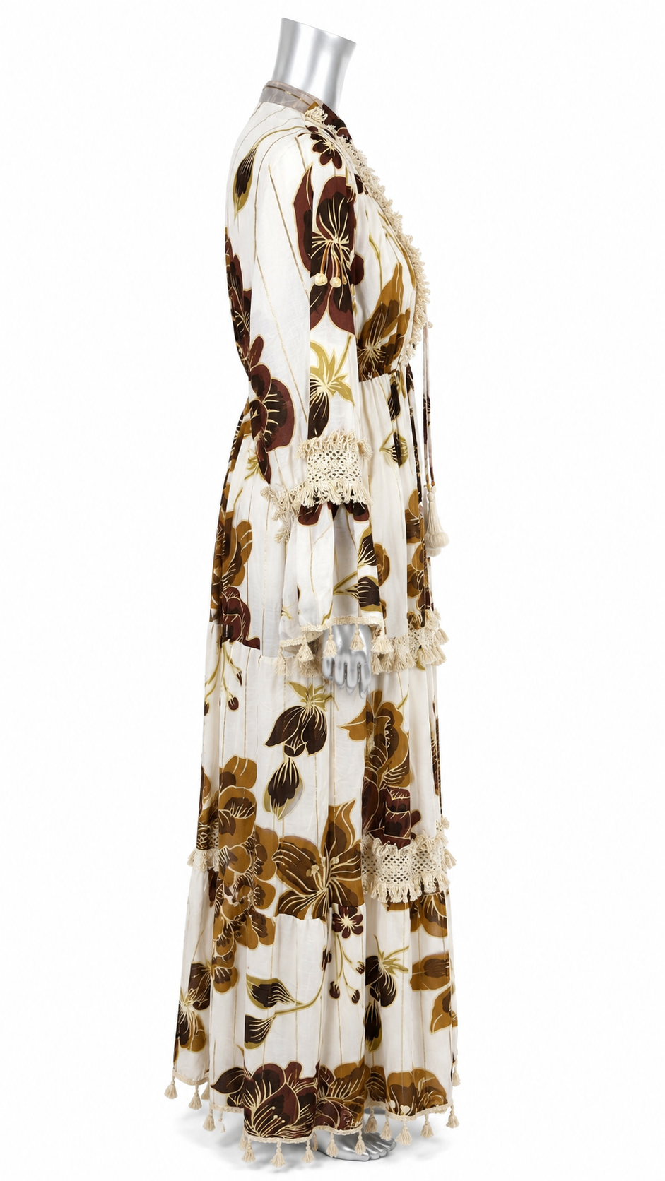 The Mocha Bloom Boho Maxi Dress