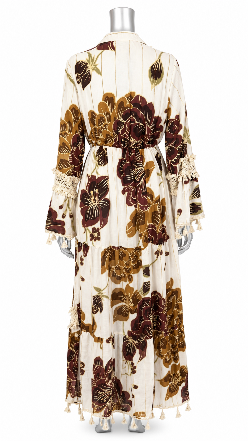 The Mocha Bloom Boho Maxi Dress