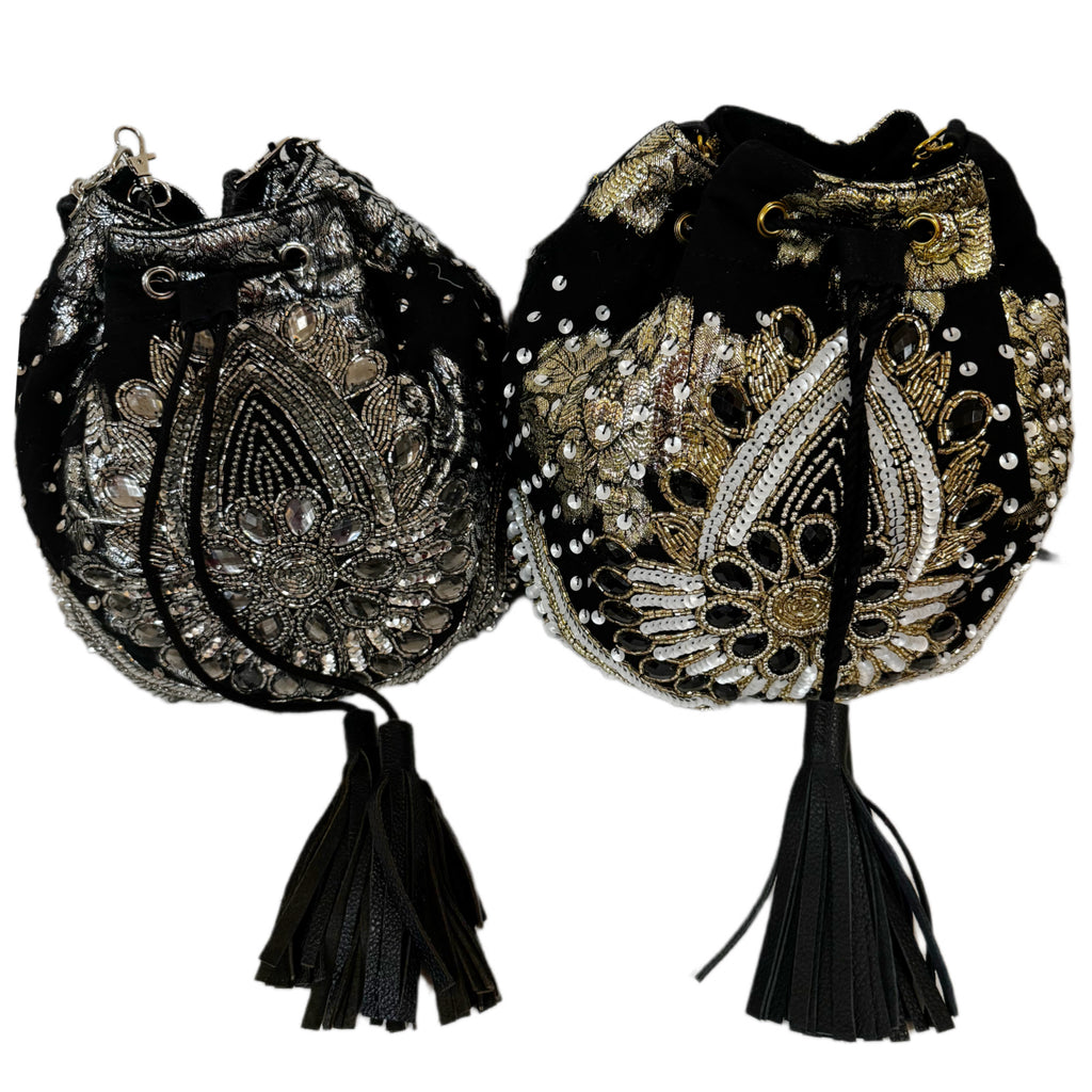 Saint Muse Embellished Bucket Bag