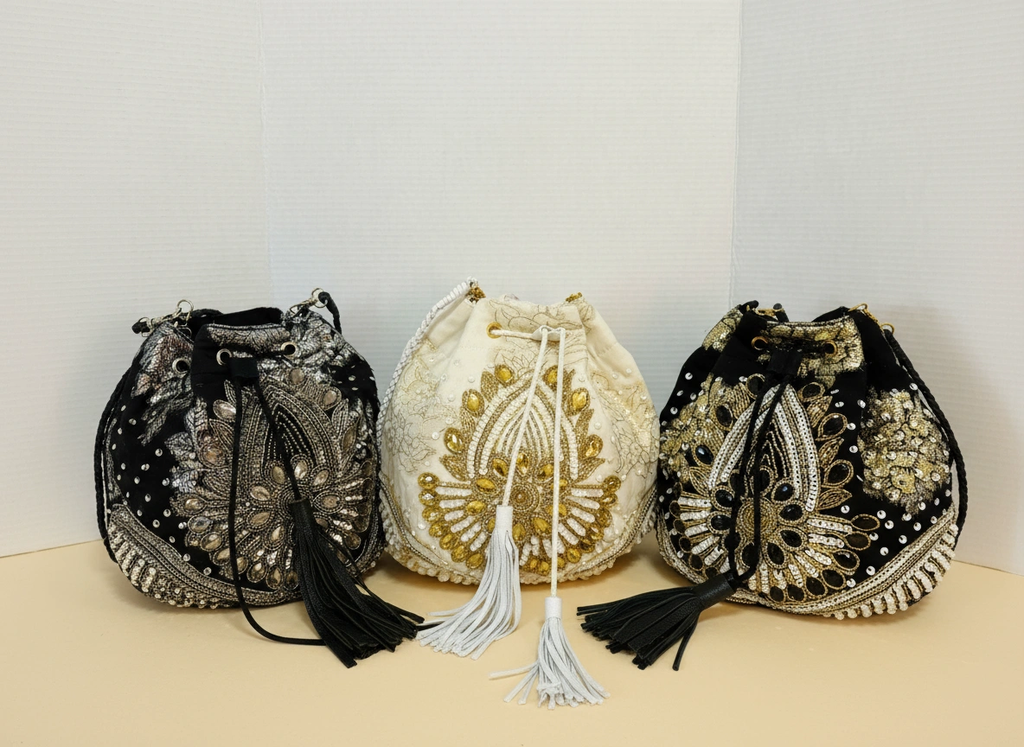 Saint Muse Embellished Bucket Bag