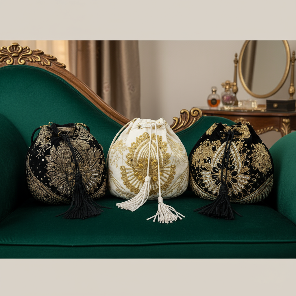 Saint Muse Embellished Bucket Bag