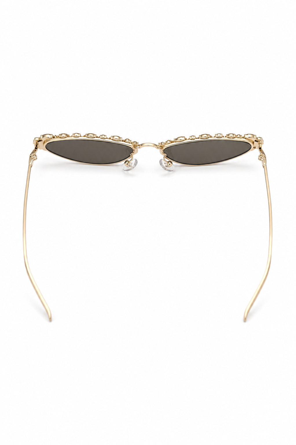 Golden Halo Gemstone Cat-Eye Sunglasses
