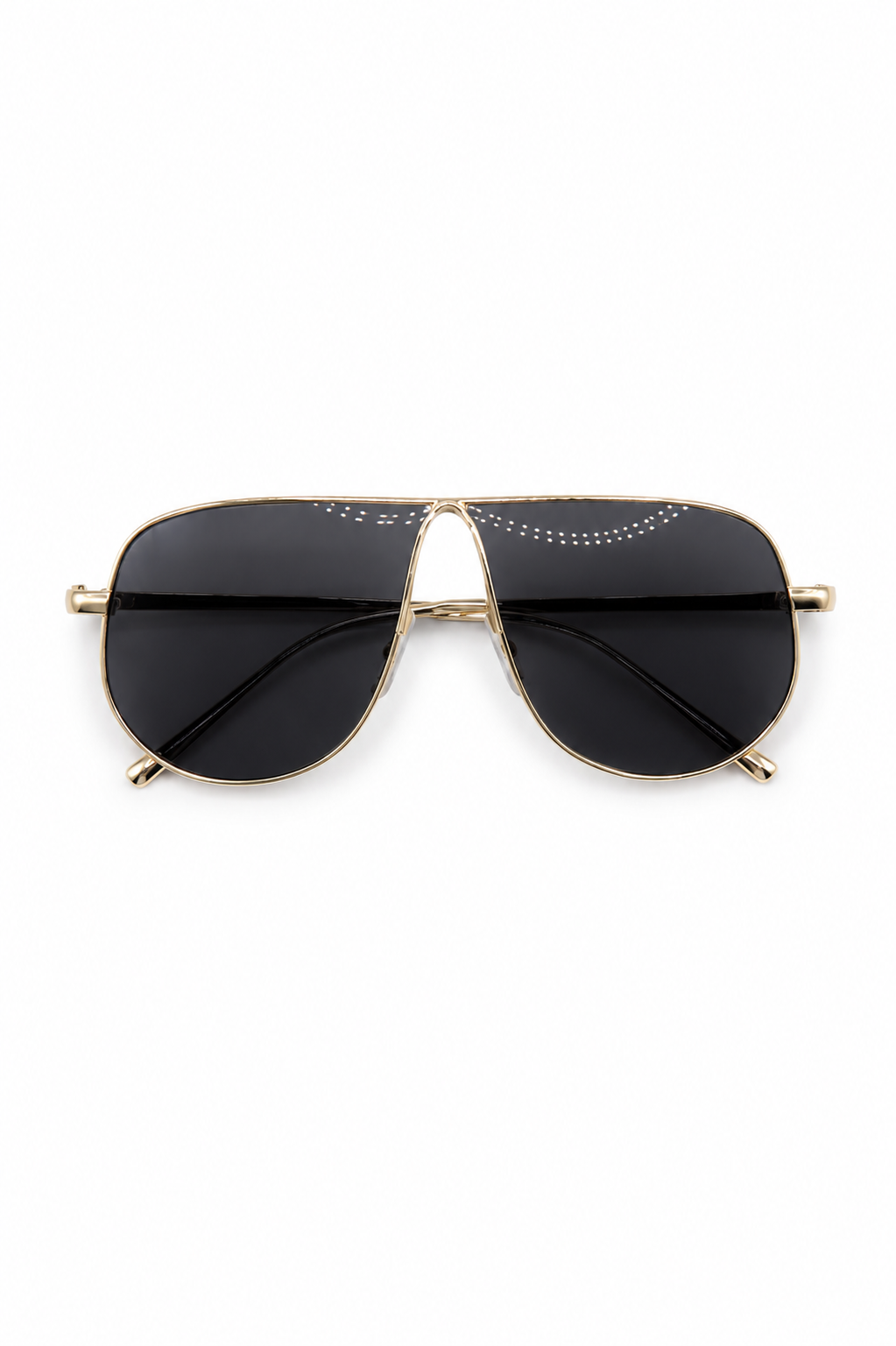 Golden Horizon Shield Sunglasses