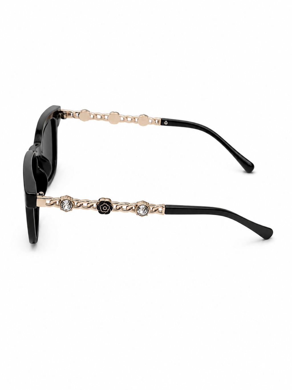 Midnight Muse Chain-Link Sunglasses