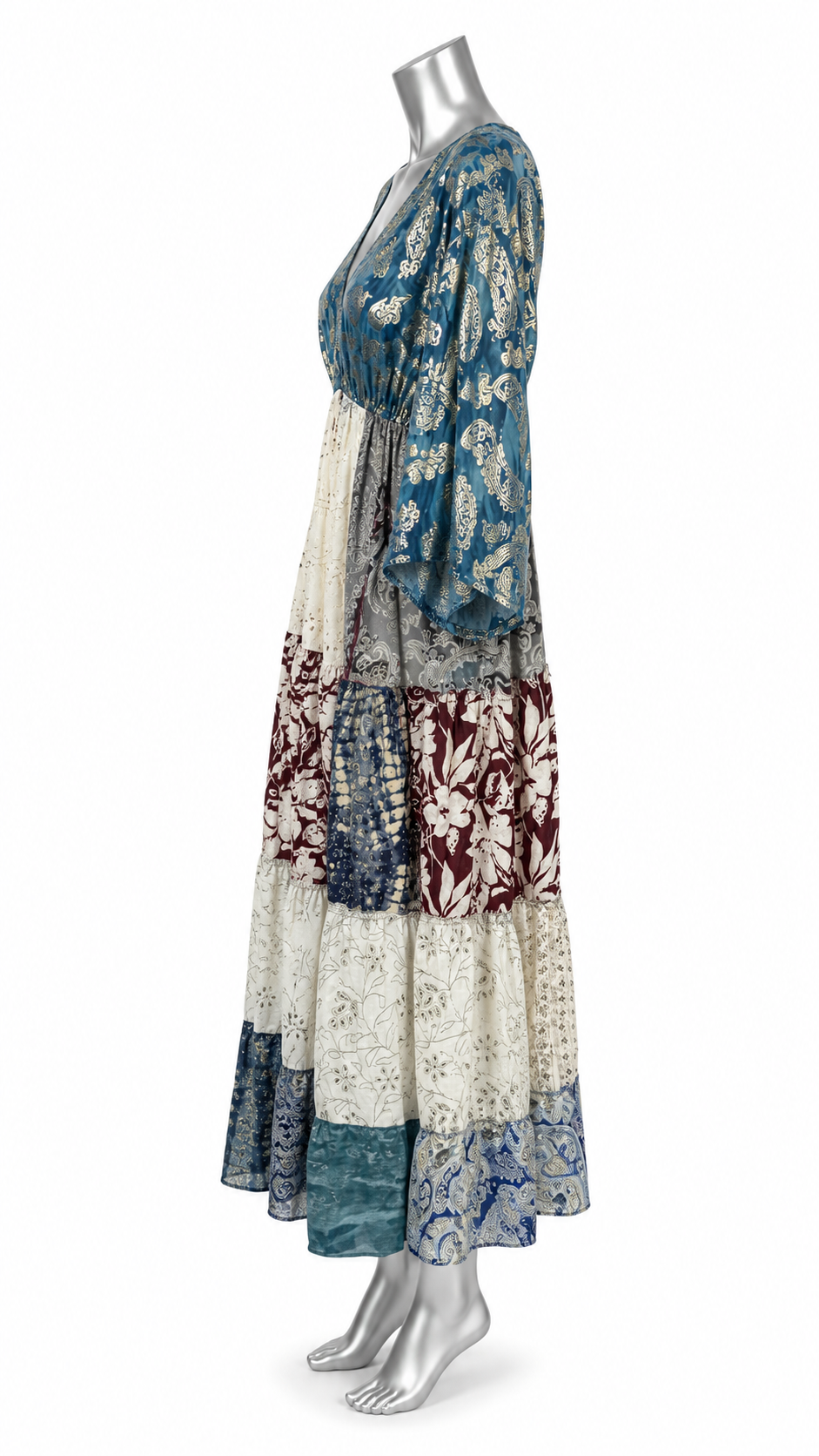 Midnight Mosaic Boho Maxi Dress