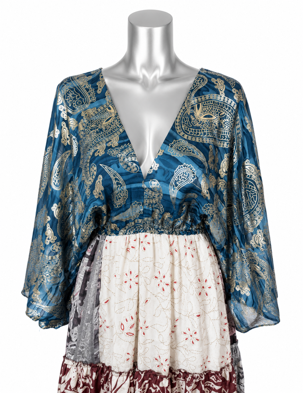 Midnight Mosaic Boho Maxi Dress