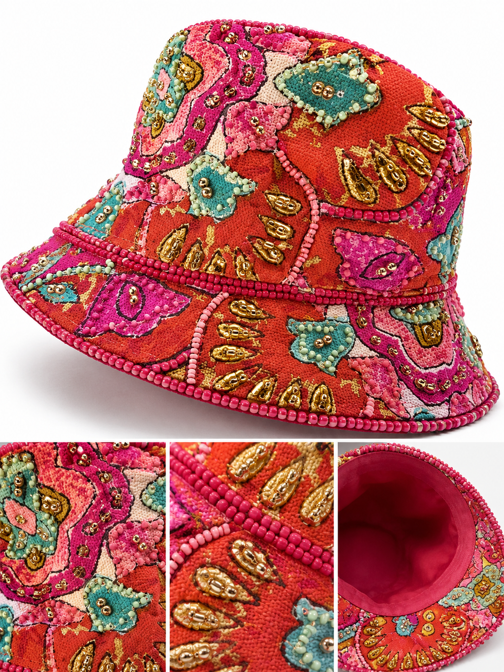 Bohemian Bloom Convertible Hat & Crossbody Set
