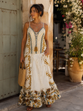 Coral Coast Cowrie Linen Maxi Dress