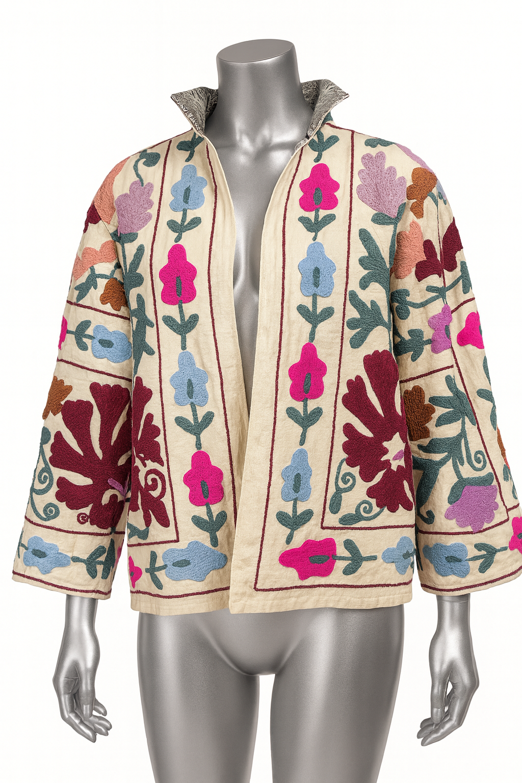 Wild Bloom Suzani Embroidered Jacket