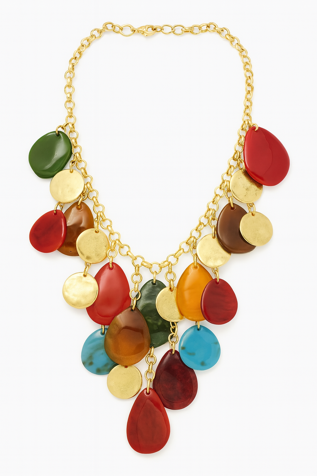 Radiant Jewel Rainfall Necklace